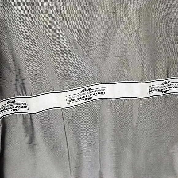 Bugatchi UOMO For Michael Jordan 100% Silk Gray Blazer Men's L - Picture 8 of 14